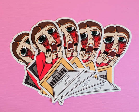 'Doing admin' sticker (Medium)