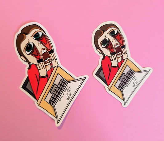 'Doing admin' sticker (Small)