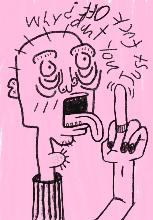 'Why don't you just fck off?' mini print