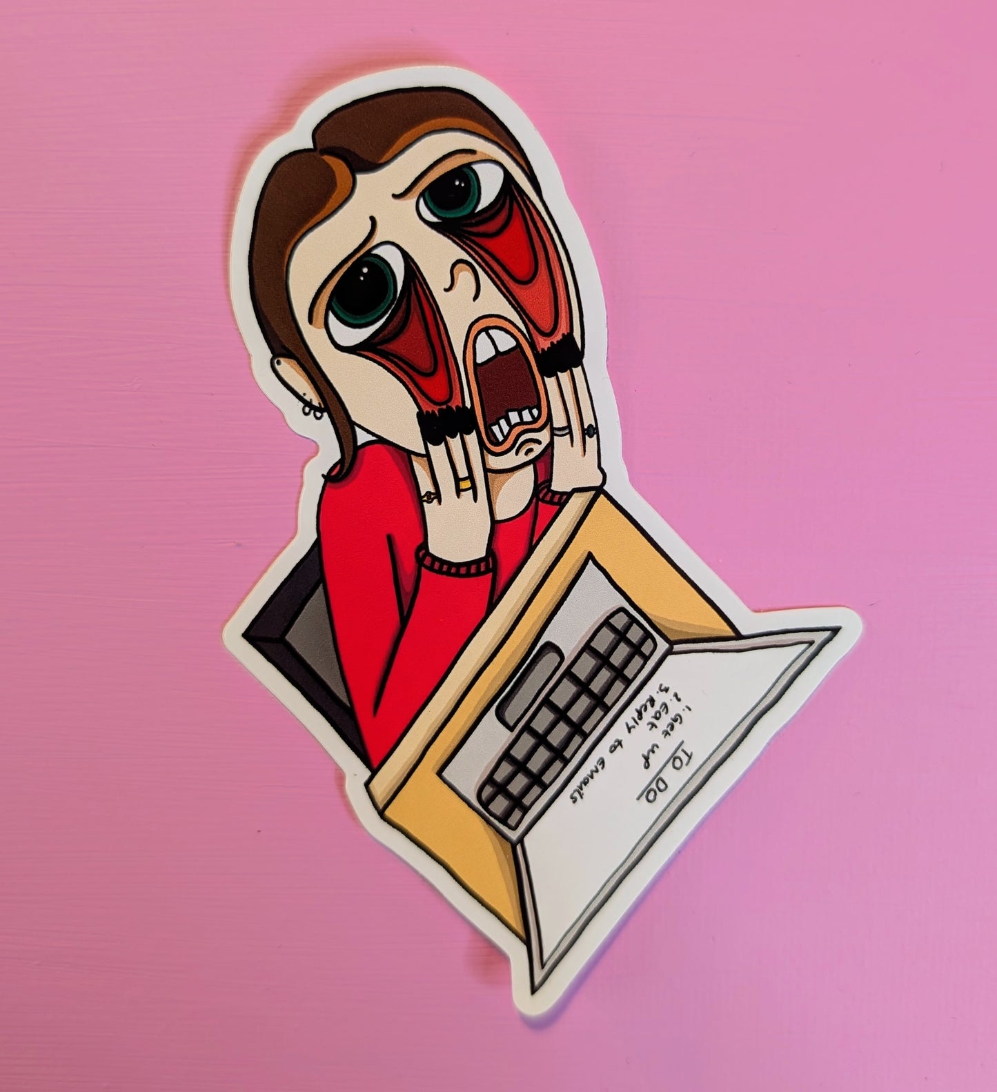 'Doing admin' sticker (Medium)