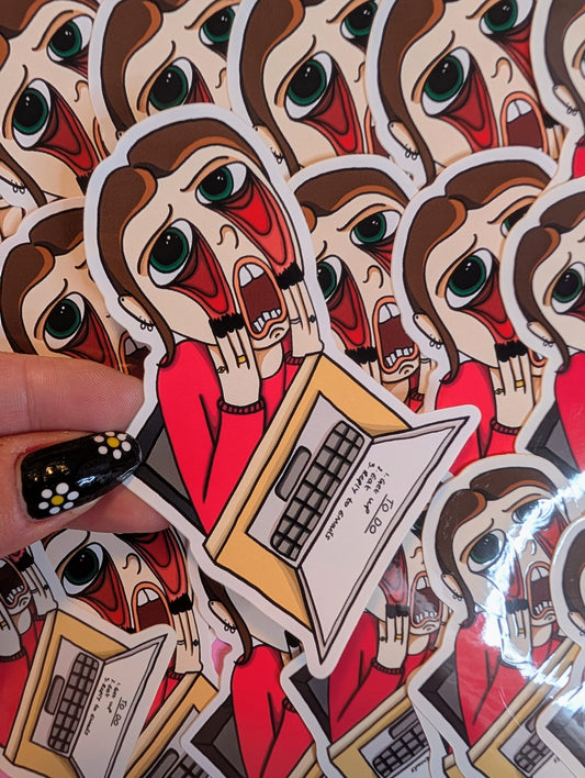 'Doing admin' sticker (Medium)