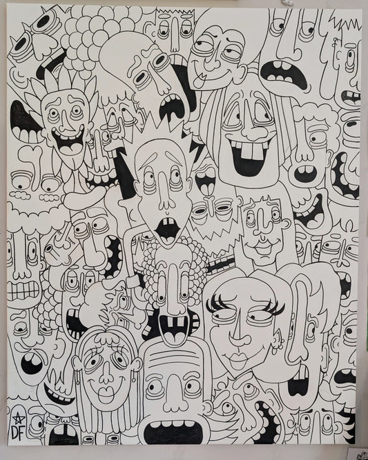 'Overcrowded' painting