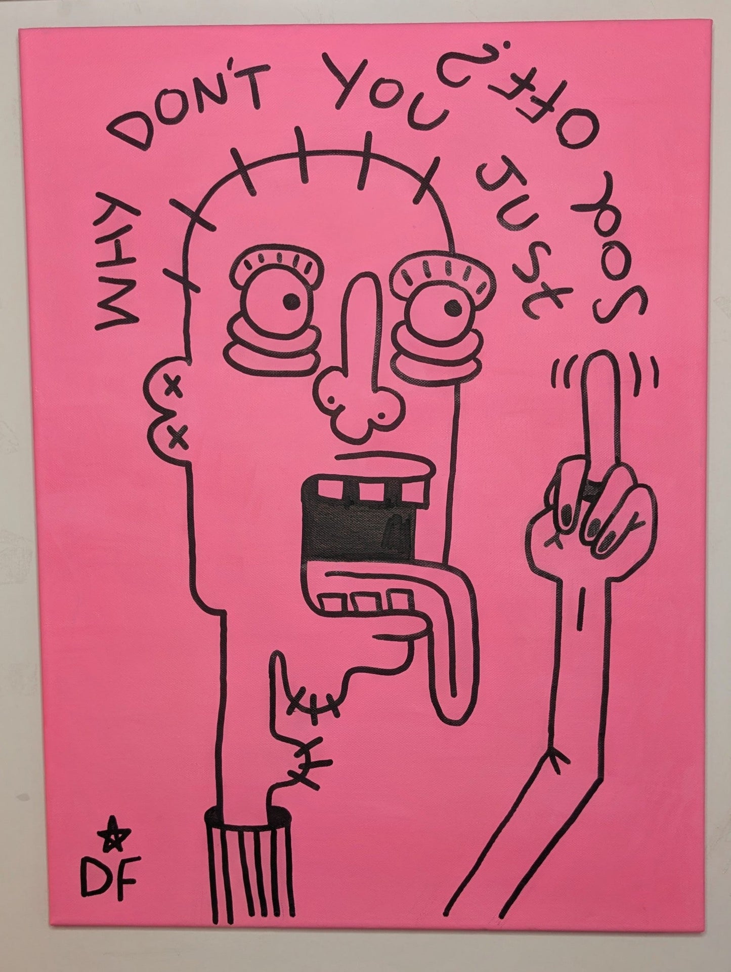 'Why don't you just sod off?' painting