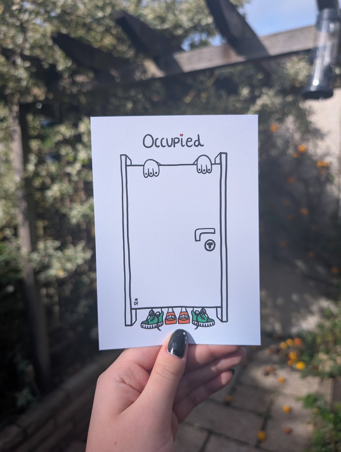 'Occupied' mini print