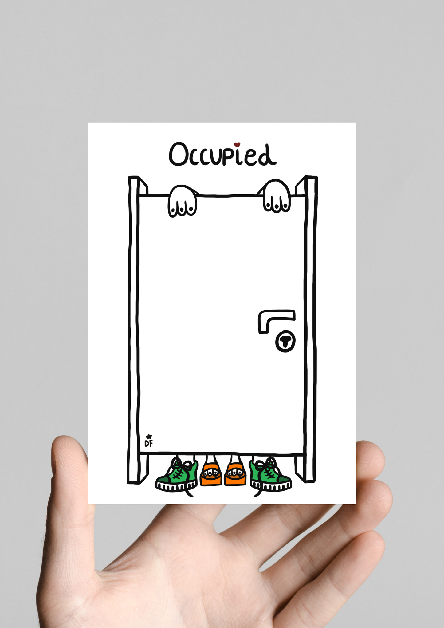'Occupied' mini print