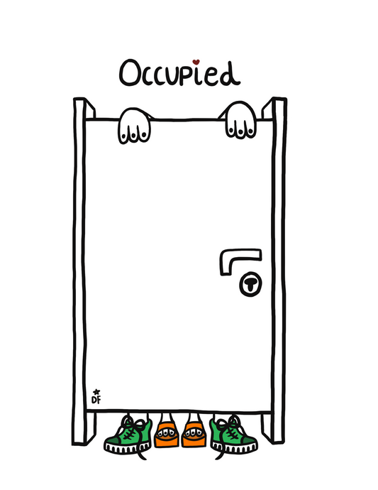 'Occupied' mini print
